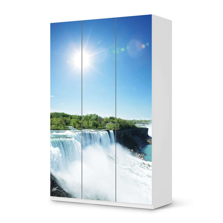 Möbelfolie IKEA Pax Schrank 236cm Höhe - 3 Türen - Niagara Falls - CR118611