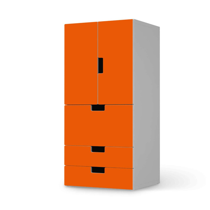 Möbelfolie IKEA Stuva / Malad - 3 Schubladen und 2 kleine Türen - Orange Dark - CR117226