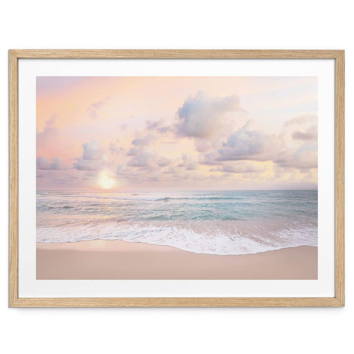 Poster Sonnenuntergang über Strand und Meer - Sisi & Seb - WA473560
