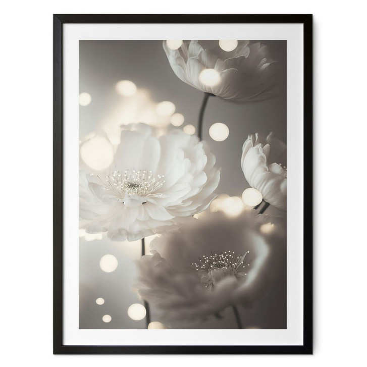 Poster Weisse Blüten im Lichtermeer - Treechild - WA498824