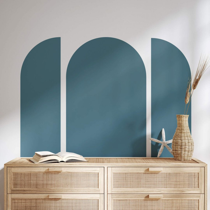 Wandtattoo Rundbogen breit - Petrol - WA412205