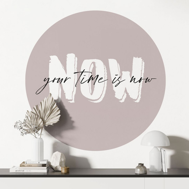 Wandtattoo Your time is now - Rund - WA429969