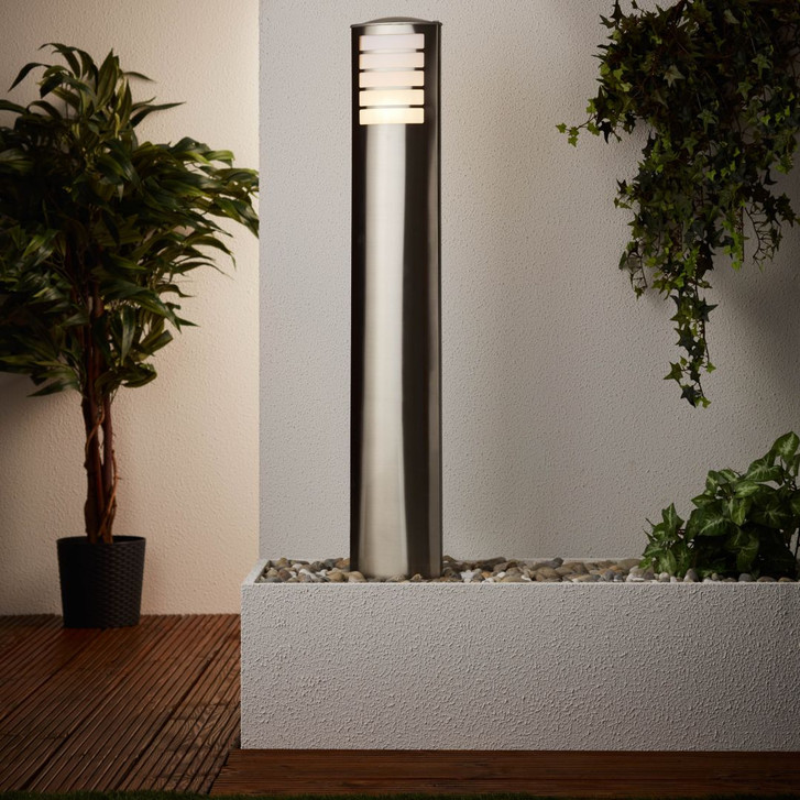 Aussenstandleuchte Rebecca, metallic, 100 x 20.5 cm, Metall Aussenbeleuchtung, dimmbar - WA438919