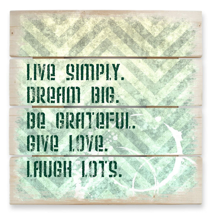 Holzbild Live Simply - 40 x 41.5 cm - WA132224