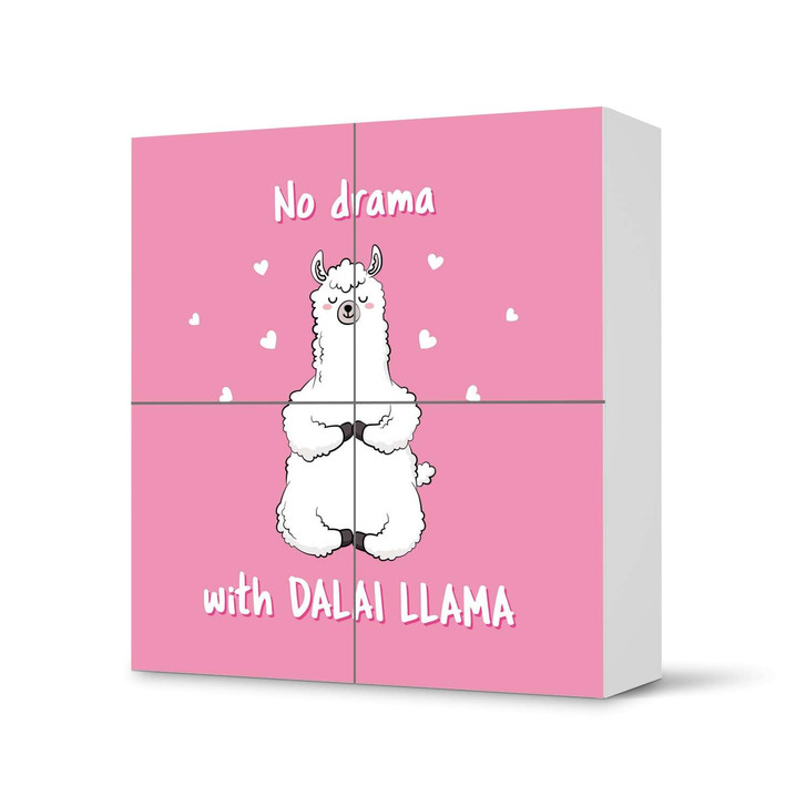 Klebefolie IKEA Besta Schrank 4 Türen - Dalai Llama - CR110815