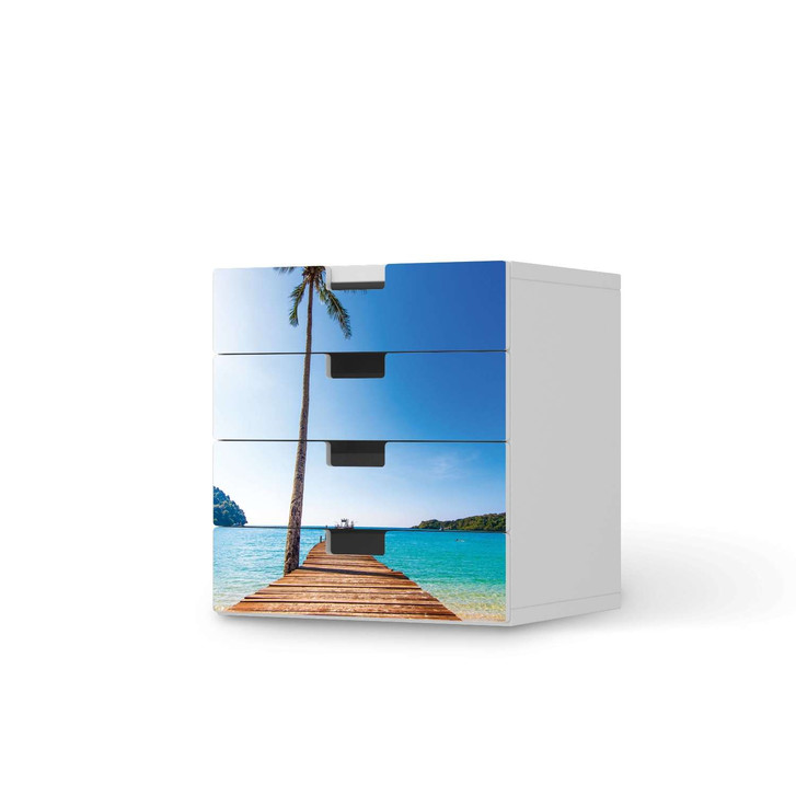 Klebefolie IKEA Stuva / Malad Kommode - 4 Schubladen - Caribbean - CR112097