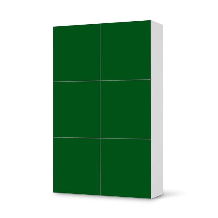 Möbel Klebefolie IKEA Besta Schrank 6 Türen (hoch) - Grün Dark - CR113361