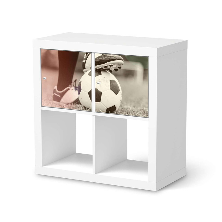 Möbelfolie IKEA Kallax Regal 2 Türen (quer) - Kick it - CR115486