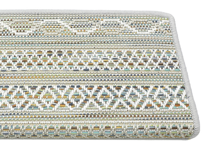 Nahla Stufenmatte Rechteckig Wunschmass in Silver - TS443367