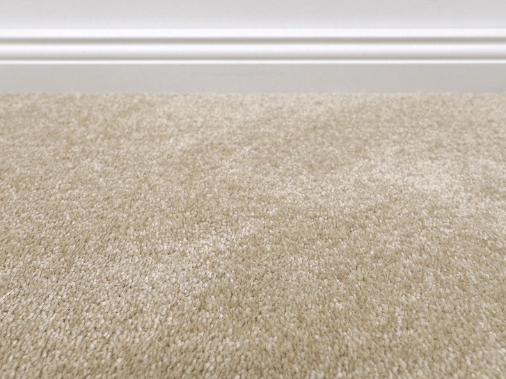 Riga Velours Teppichboden Meterware in Sand - TS547563