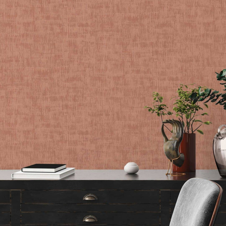 Strukturtapete einfarbig Rosa - Unitapete mit Putz-Optik - Tapete mit Struktur - WA396842