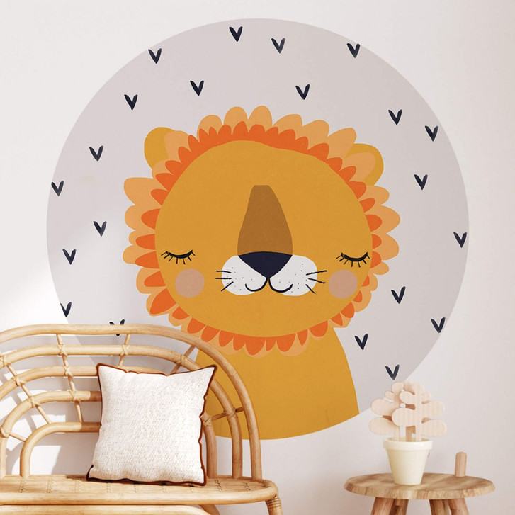Wandtattoo Treechild - Kleiner Löwe - Rund - WA384113