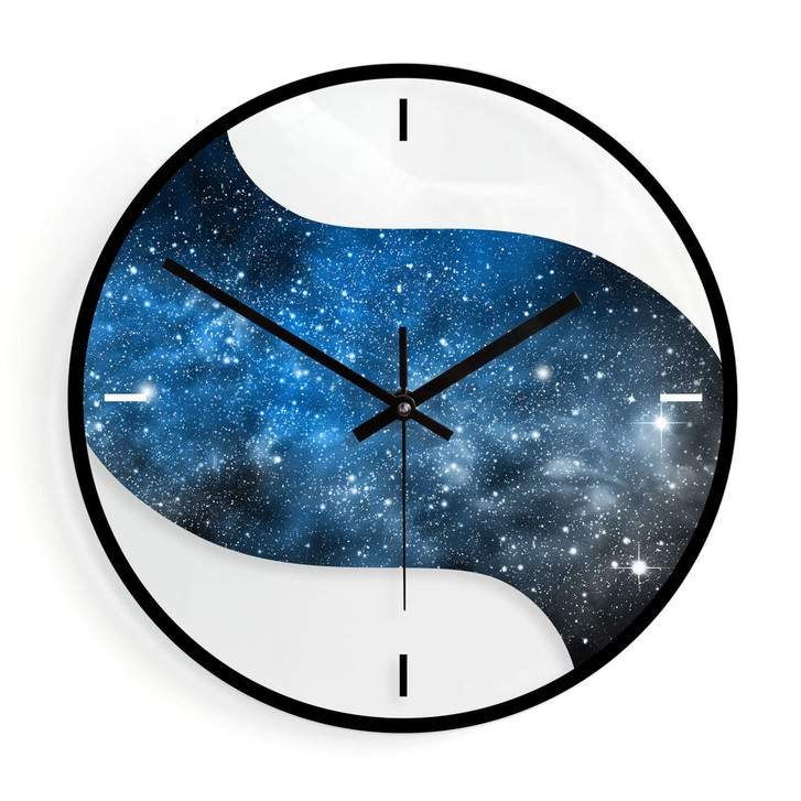 Wanduhr aus Glas - Ruhiger Weltraum Ø30cm - WA384190