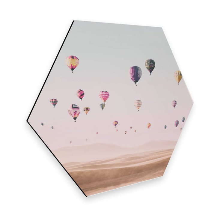 Hexagon - Alu-Dibond - Sisi & Seb - Heissluftballons - WA253119