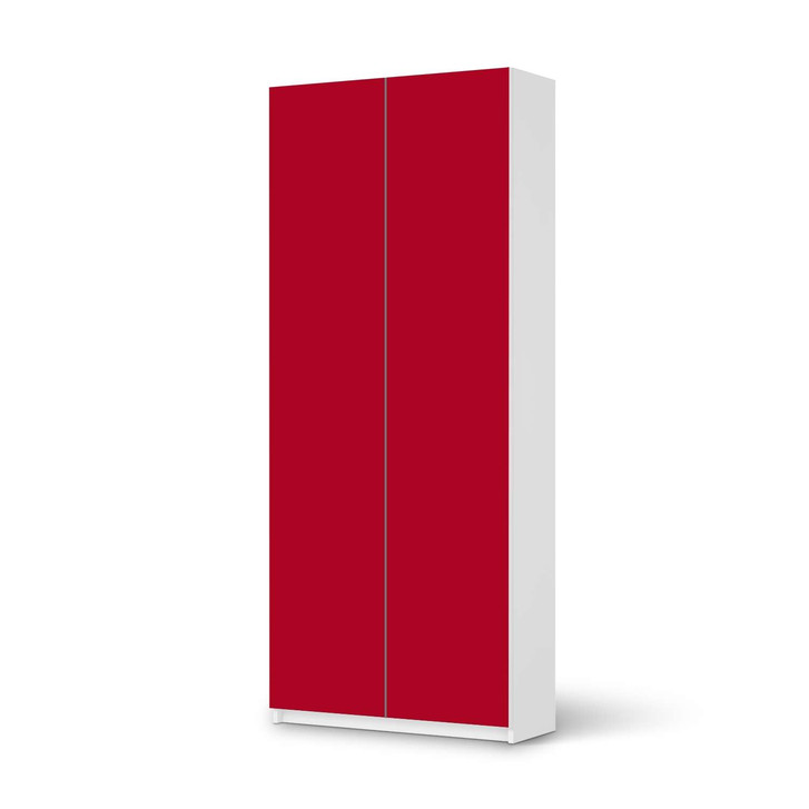 Möbelfolie IKEA Pax Schrank 236cm Höhe - 2 Türen - Rot Dark - CR116828