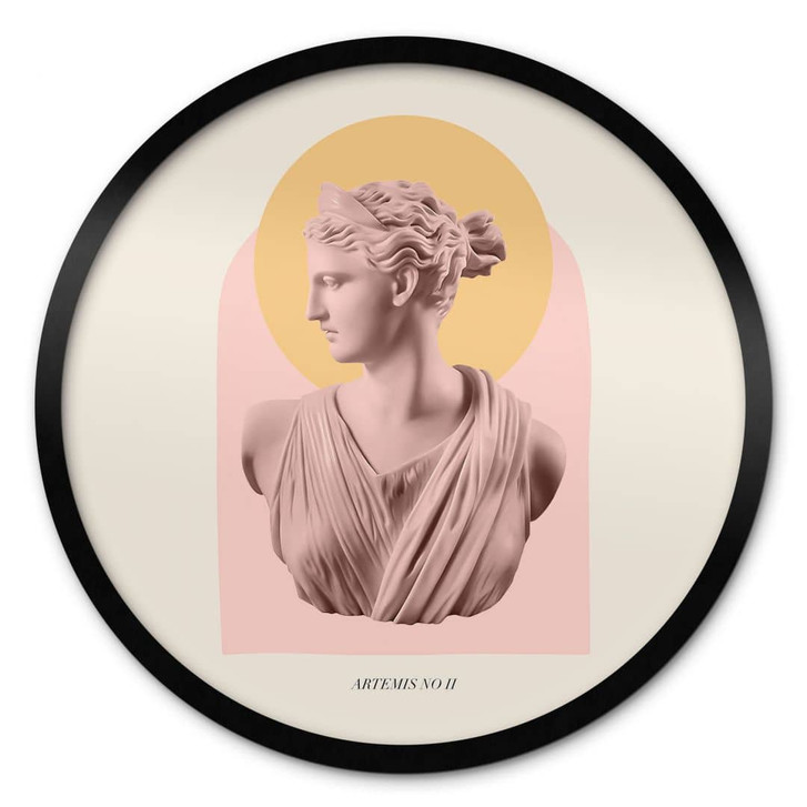 Poster Statue der Göttin Artemis - Grace Digital Art - Rund - WA407063