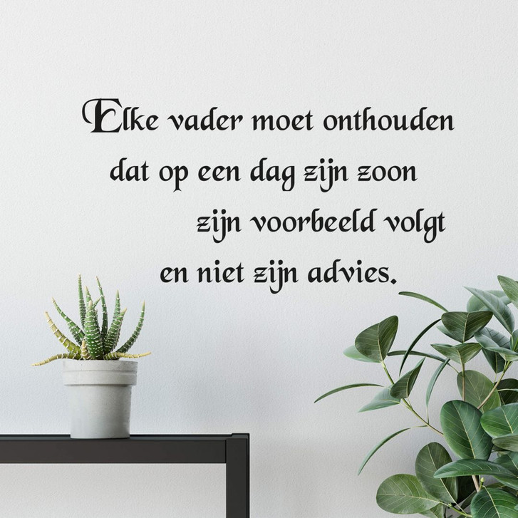 Wandtattoo Elke vader moet onthouden... - WA209030