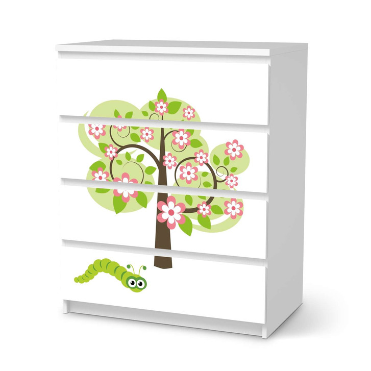 Folie IKEA Malm Kommode 4 Schubladen - Blooming Tree - CR105561