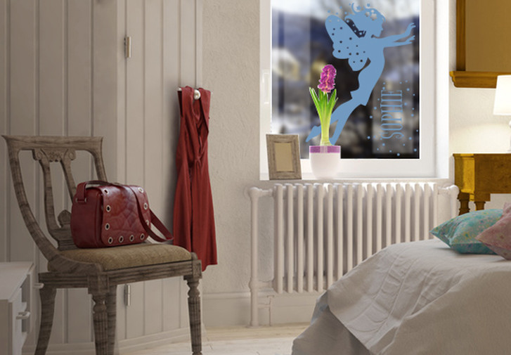 Glasdekor Wunschtext Glitzer Fee - CG10528