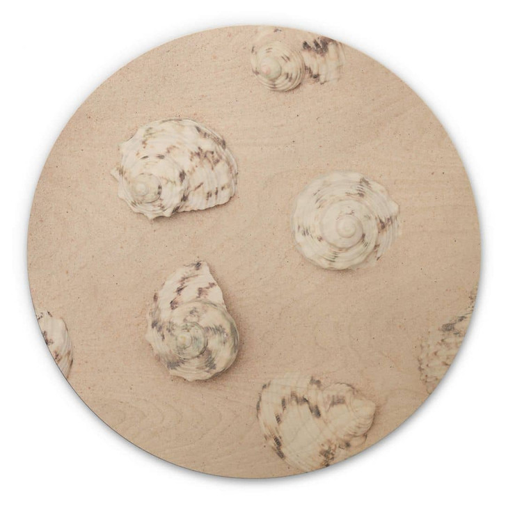 Holzbild 1X Studio - Am Strand - Rund - WA340830