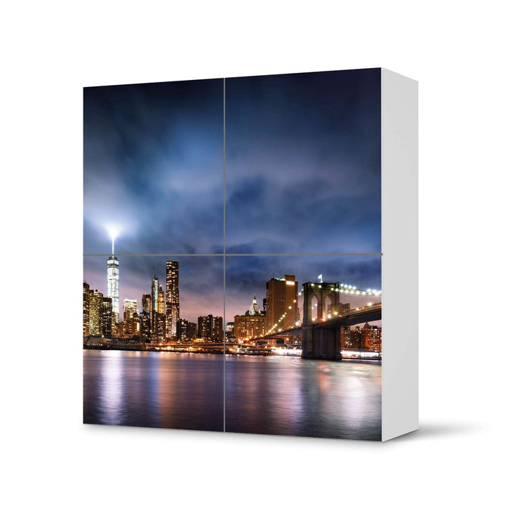 Klebefolie IKEA Besta Schrank 4 Türen - Brooklyn Bridge - CR110811