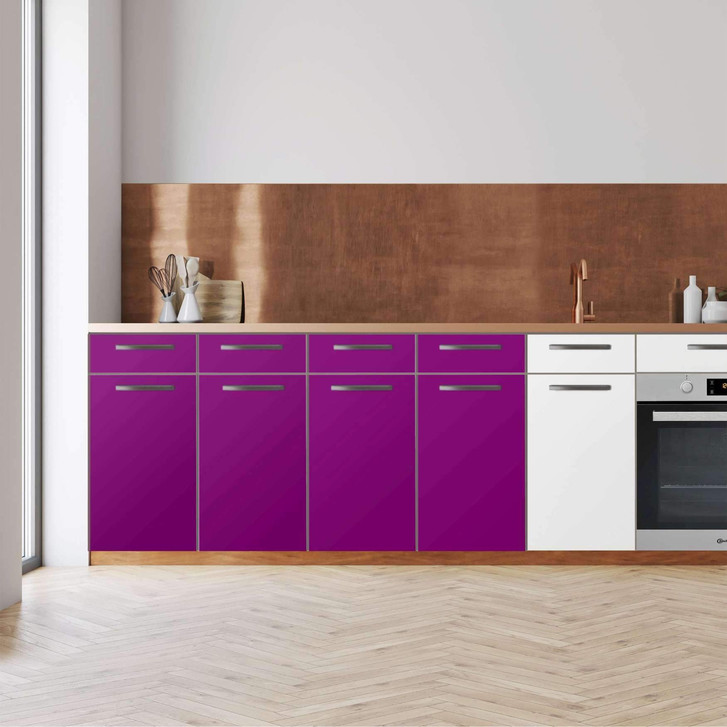 Küchenfolie - Unterschrank 160cm Breite - Flieder Dark - CR112353