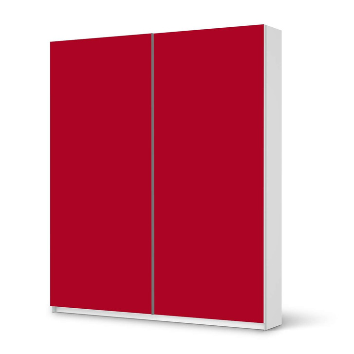 Möbelfolie IKEA Pax Schrank 236cm Höhe - Schiebetür - Rot Dark - CR117011