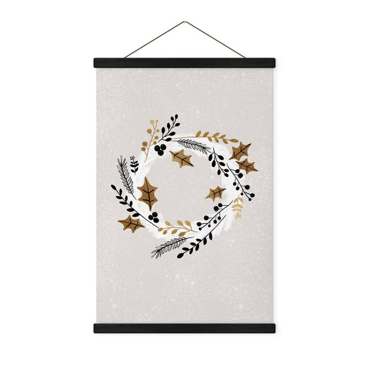 Stoffbild Weihnachten - Festlicher Adventskranz - Orara Studio - WA411546