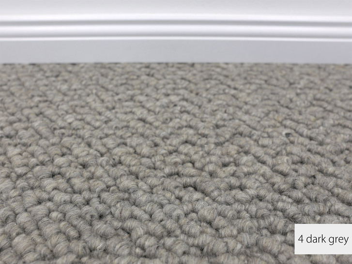 Titan Berber Teppichboden Meterware in Dark Grey 4 - TS466870