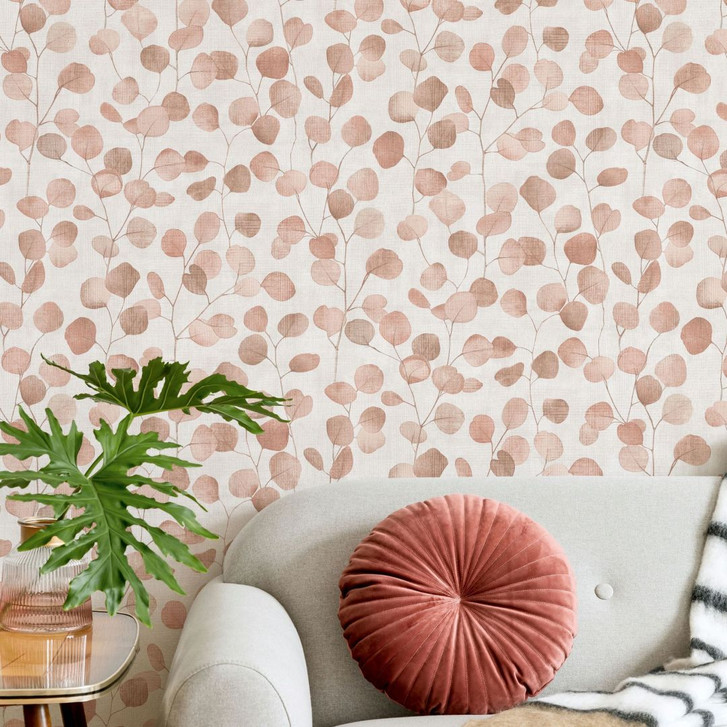 Vliestapete in Beige Blätter Blattoptik Floral Natur - WA457165