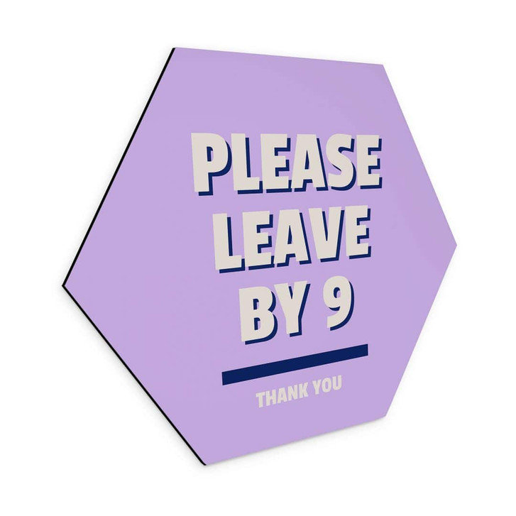 Wandbild Please leave by 9 - Alu-Dibond - Fritsch - WA422027