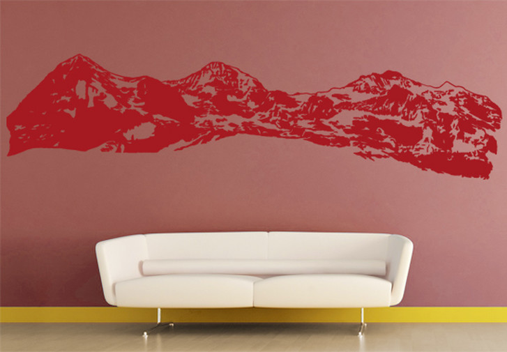 Wandtattoo Berg Eiger, Mönch & Jungfrau - CG10032