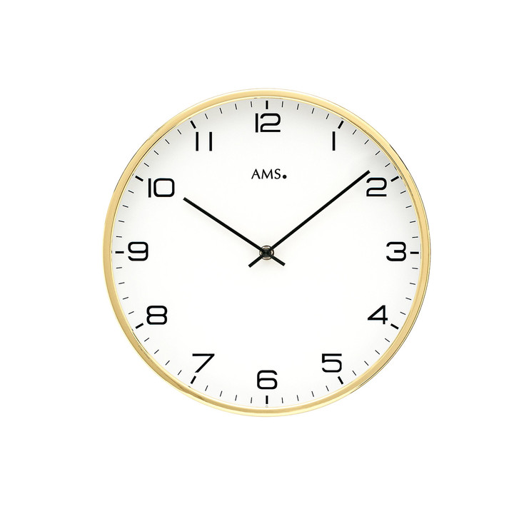 Wanduhr Metallgehäuse Messing - UG100465