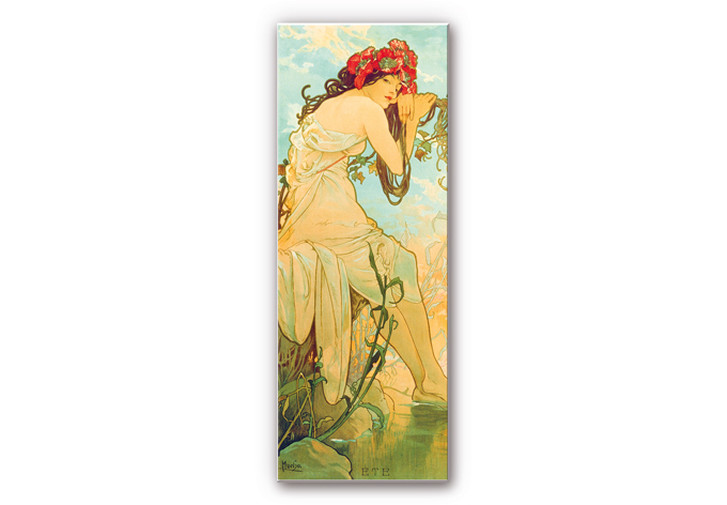 Hartschaumbild Mucha - Jahreszeiten: Der Sommer 1900 - WA130412