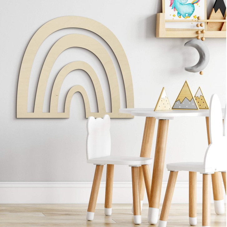 Holzkunst Pappel - Regenbogen - WA356014