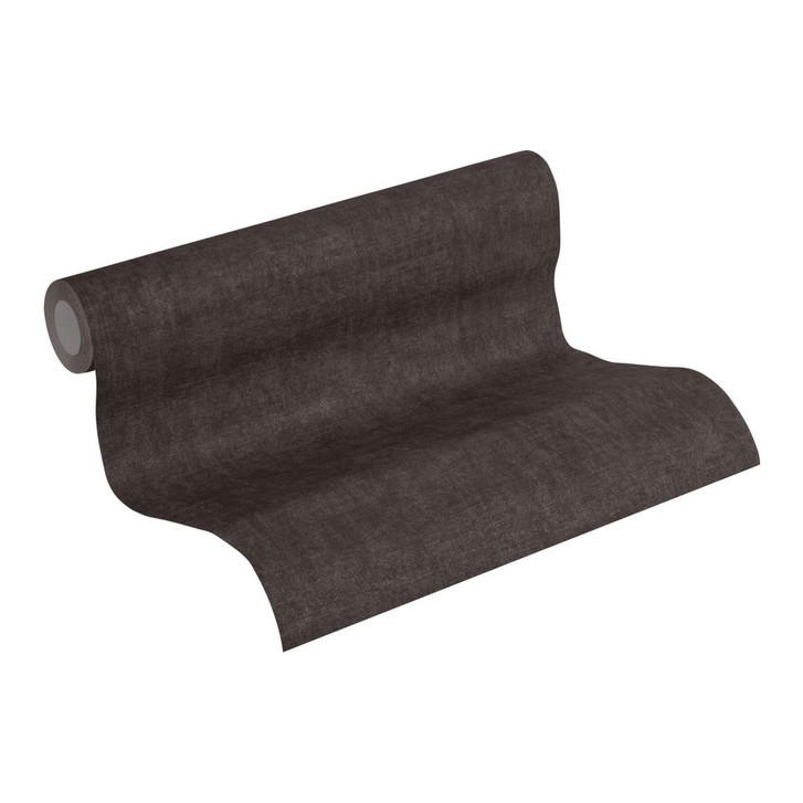 Livingwalls Vliestapete New Walls Cosy & Relax Unitapete einfarbig schwarz - WA289472