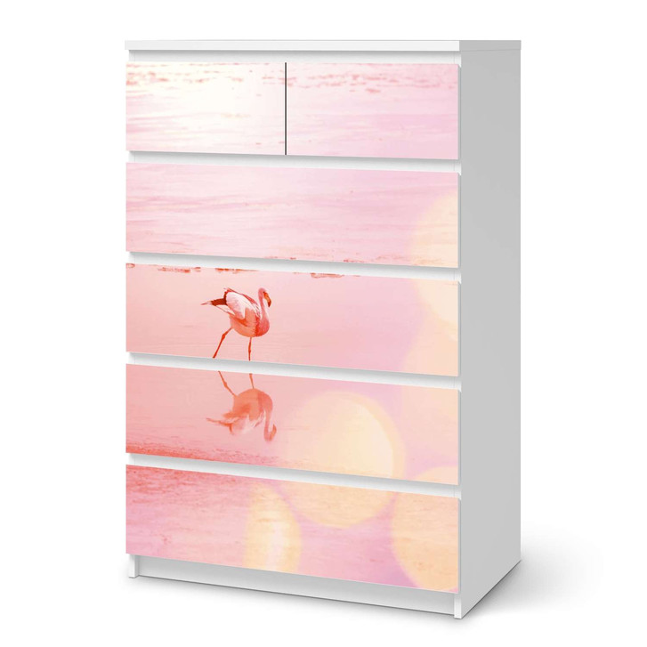 Möbel Klebefolie IKEA Malm Kommode 6 Schubladen (hoch) - Mr. Flamingo - CR113748