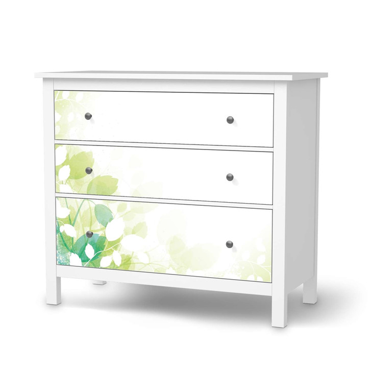 Möbelfolie IKEA Hemnes Kommode 3 Schubladen - Flower Light - CR114721