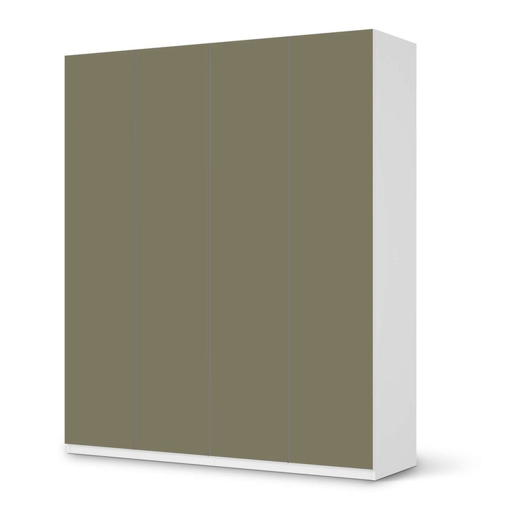 Möbelfolie IKEA Pax Schrank 236cm Höhe - 4 Türen - Braungrau Light - CR116862