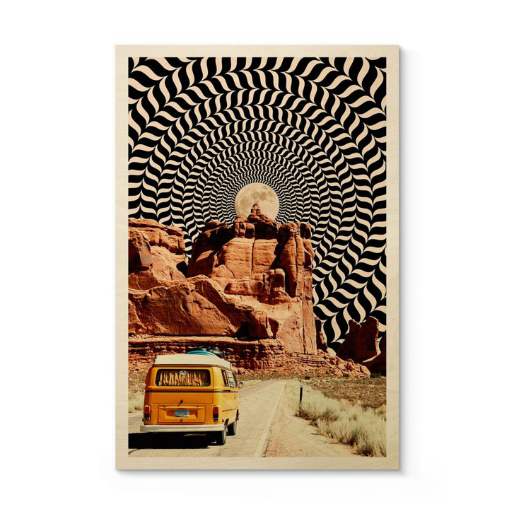 Holzbild Roadtrip - Reise zum Mond - Taudalpoi - WA401419