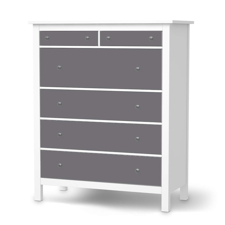 Klebefolie IKEA Hemnes Kommode 6 Schubladen - Grau Light - CR111365
