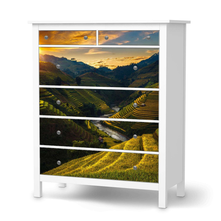 Klebefolie IKEA Hemnes Kommode 6 Schubladen - Reisterrassen - CR111407