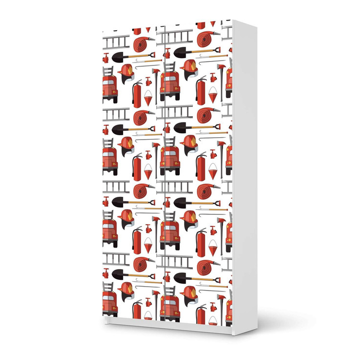 Klebefolie IKEA Pax Schrank 201cm Höhe - 2 Türen - Firefighter - CR109938