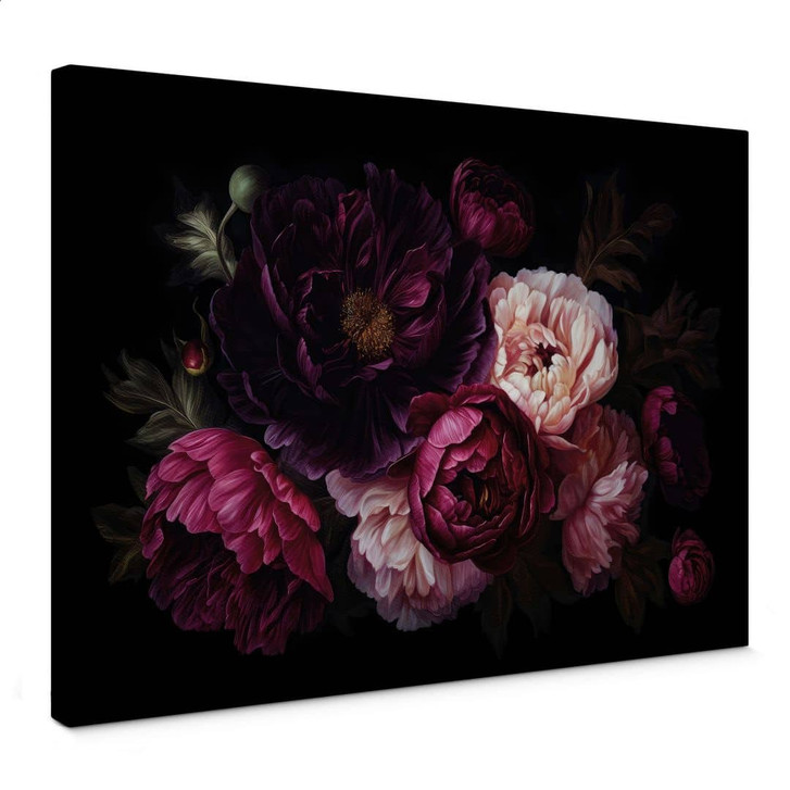 Leinwandbild Blumenstrauss mit Pfingstrosen - UN Designs - WA404762