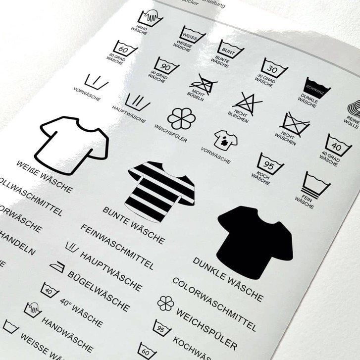 Sticker Waschsymbole - WA499877