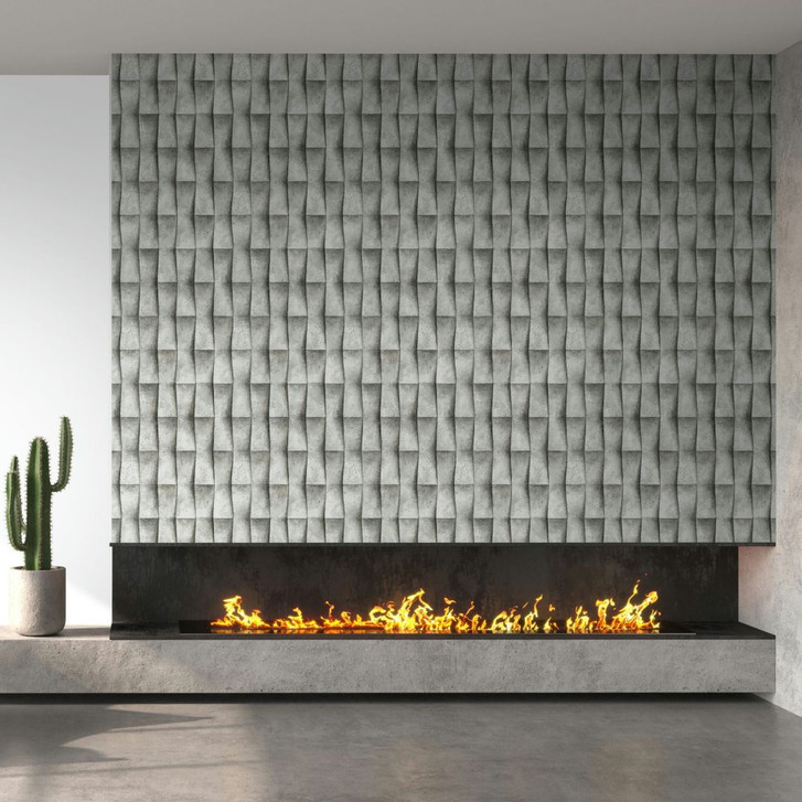 Vliestapete in grau Putzoptik Illusion 3D-Optik Streifen Modern Industrial-Look - WA451139