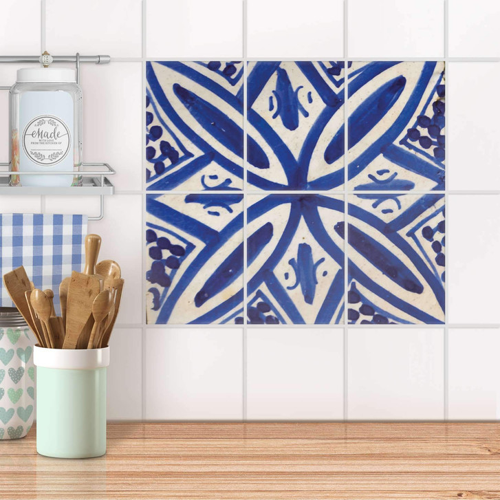 Fliesenaufkleber hoch - Spanish Tile 7 - 6er Set - CR100703