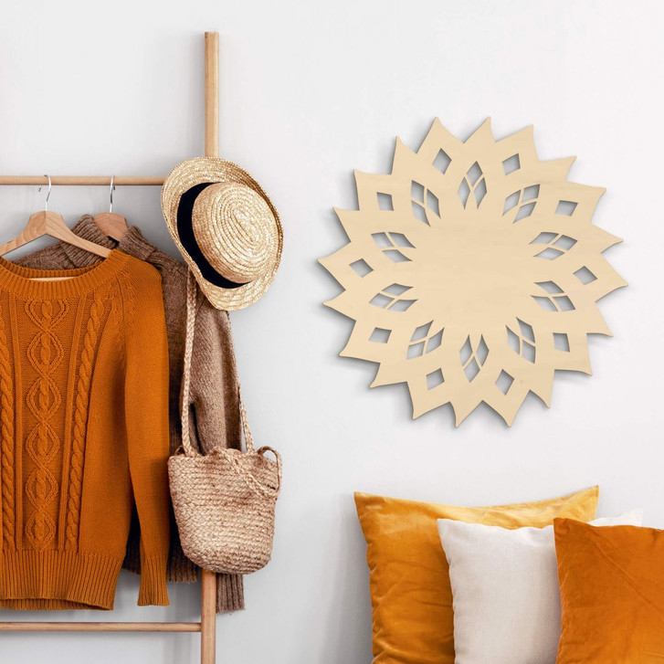 Holzkunst Pappel - Mandala Sonne 02 - WA291580