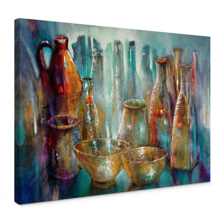 Leinwandbild Schmucker - Zwei goldene Schalen - WA374138