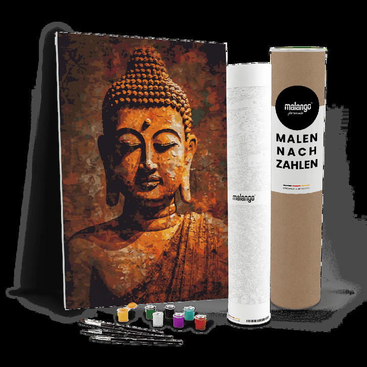 Malen nach Zahlen Leinwandbild - Buddha Boho - WA447880